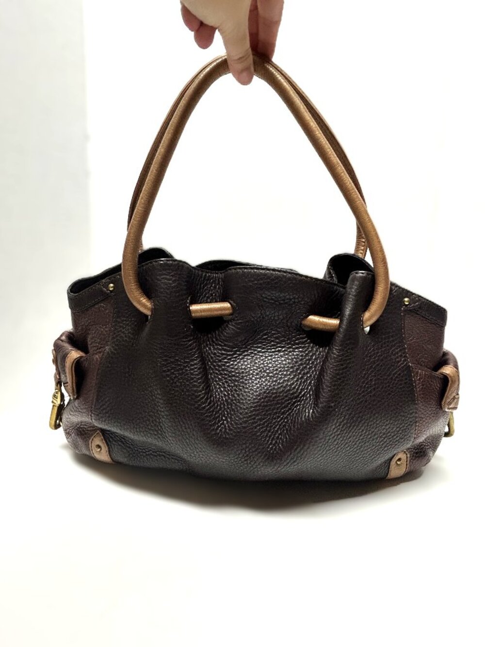 Cole Haan dark brown leather shoulder bag